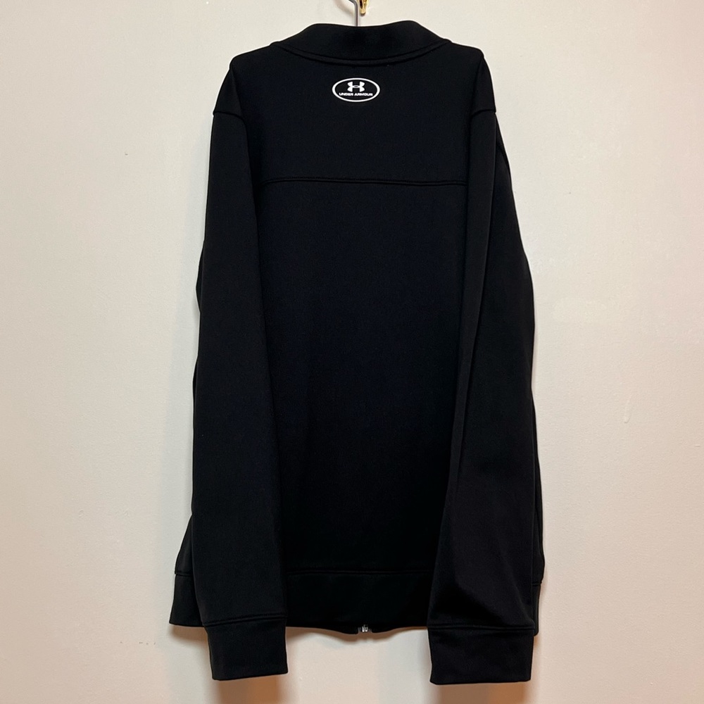 SOLD 4/6 Under Armour Boy’s Black Pennant Zip Up Jacket, Size YLG (Youth Large) - Picture 10 of 15